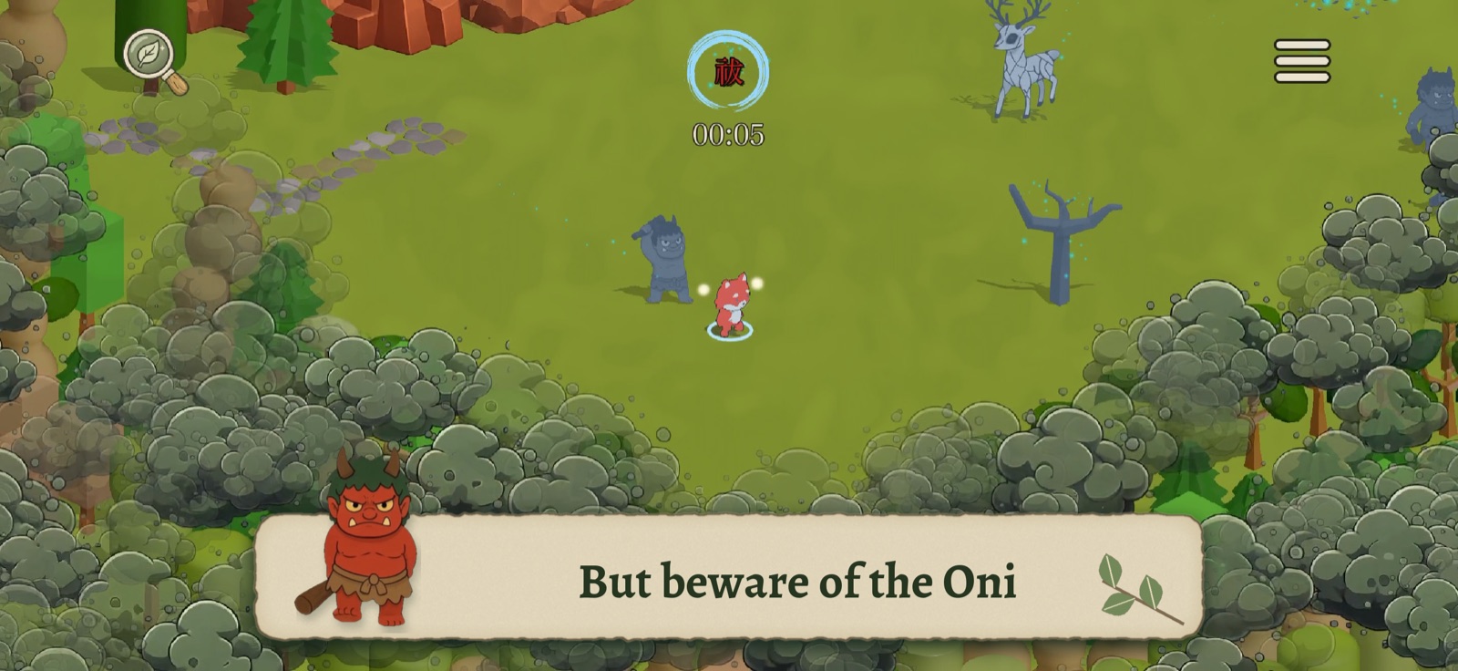 An Oni in the forest